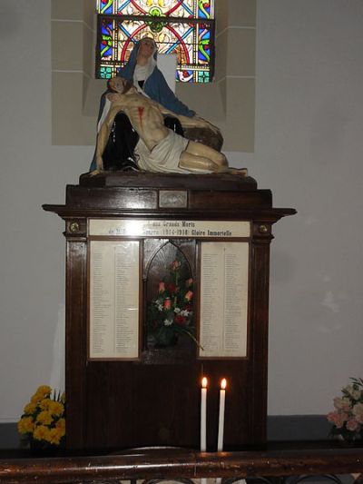 Oorlogsmonument Kerk Soustons