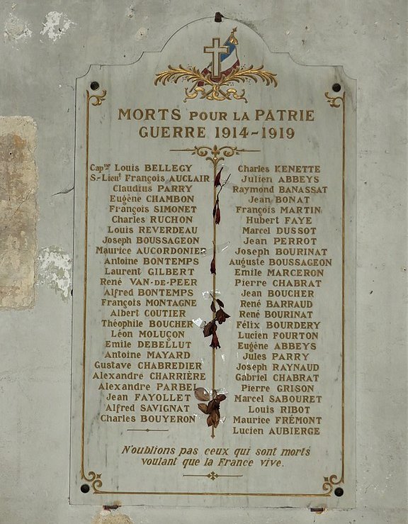 World War I Memorial Chénérailles