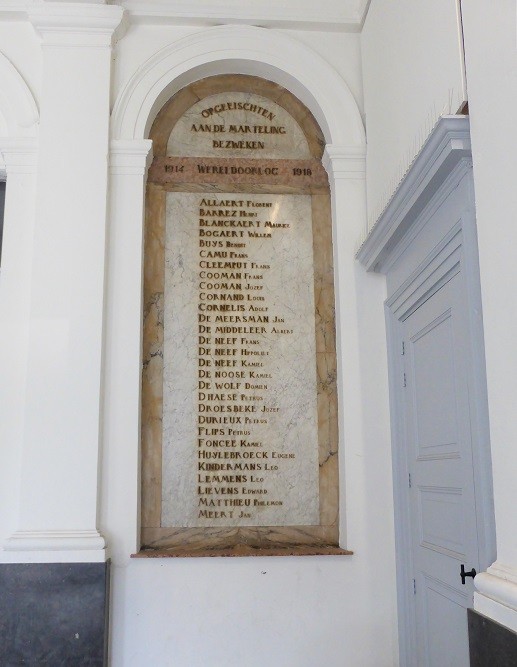 Memorials First World War City Hall Aalst #4