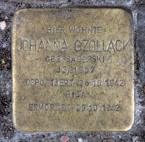 Stumbling Stones Tile-Wardenberg-Straße 13
