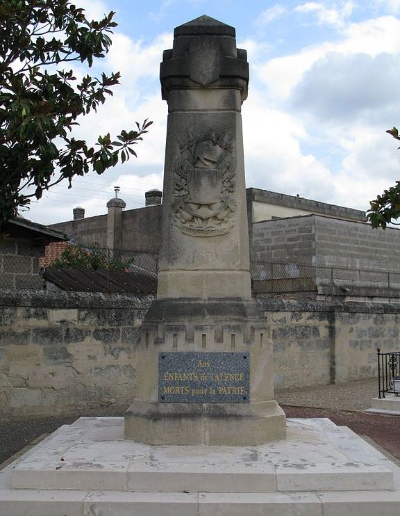 Monument Frans-Duitse Oorlog Talence #1