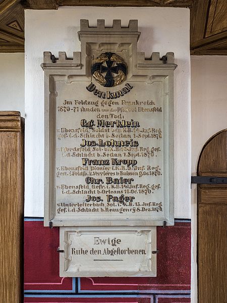 Monument Frans-Duitse Oorlog Ebensfeld