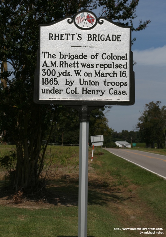 Locatie-aanduiding Rhetts Brigade