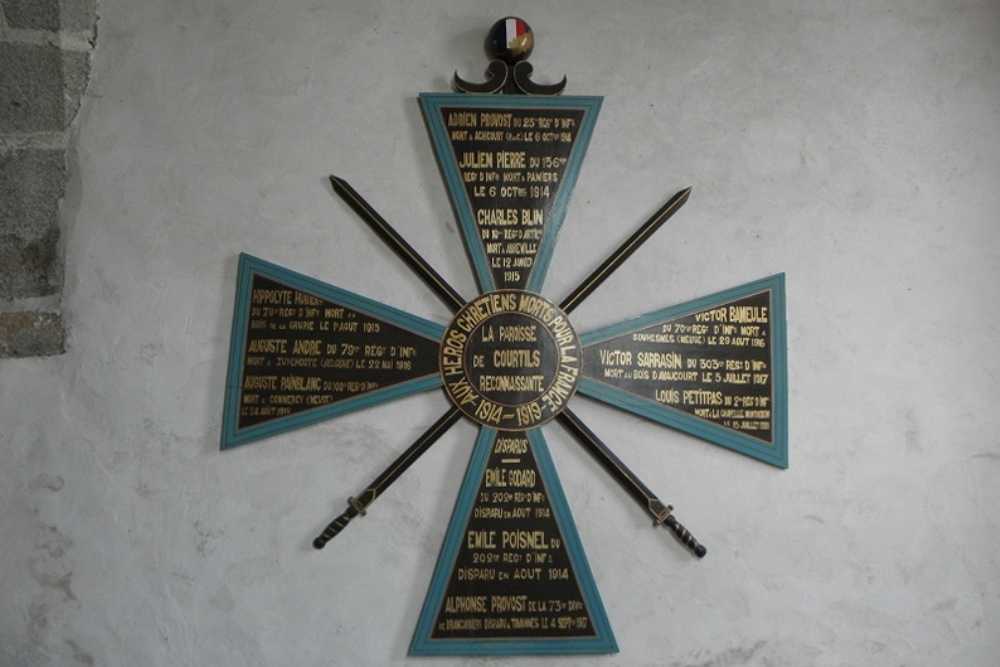 World War I Memorial Église Saint-Pierre de Courtils