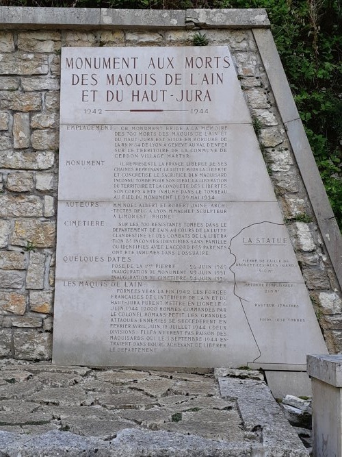 Monument Maquis de l'Ain en het Verzet Cerdon #3