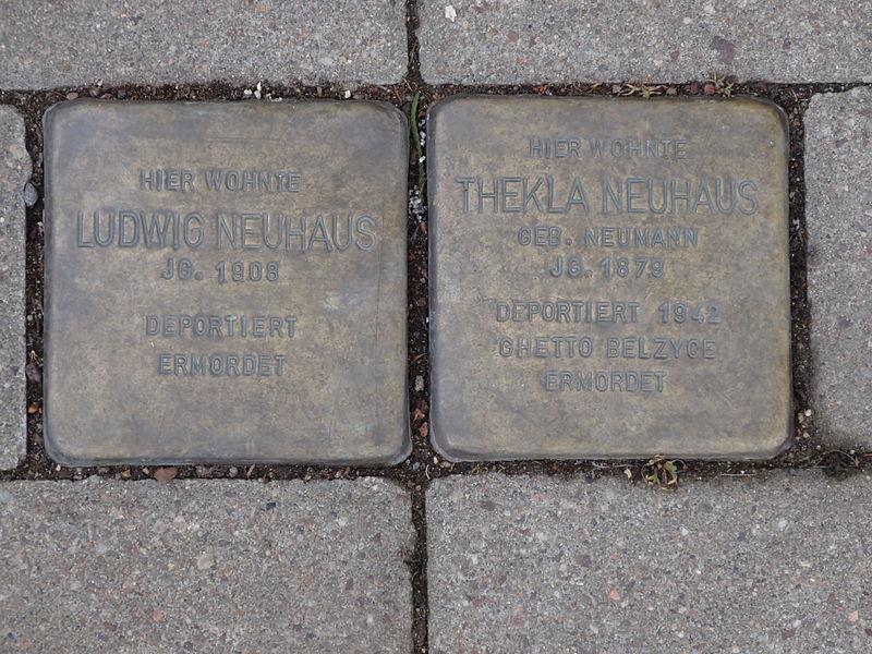 Stumbling Stones Johannesstraße 2 #1