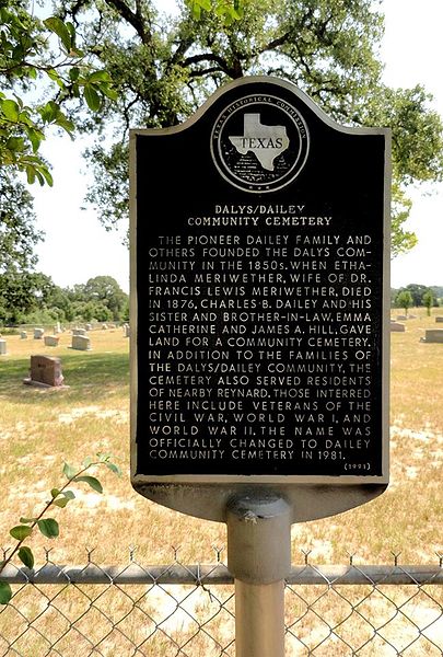 Veteranengraven Dailey Community Cemetery #1