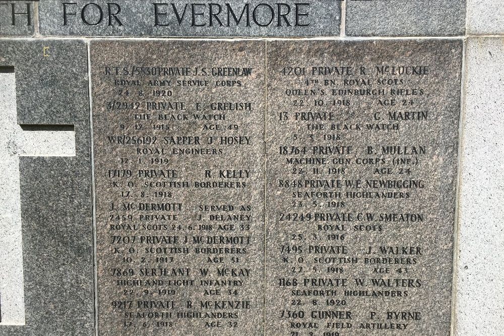 Commonwealth War Graves North Merchiston Cemetery #3