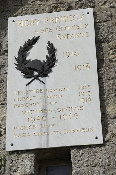 War Memorial Méry-Prémecy #1