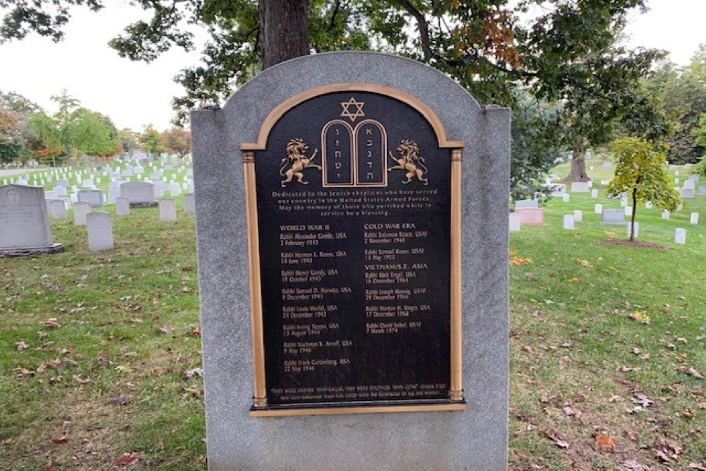 Memorials Chaplains Hill Cemetery Arlington #4