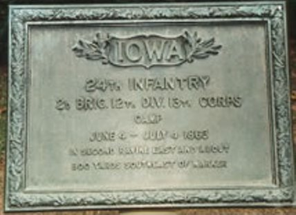 Positie-aanduiding Kamp 24th Iowa Infantry (Union) #1
