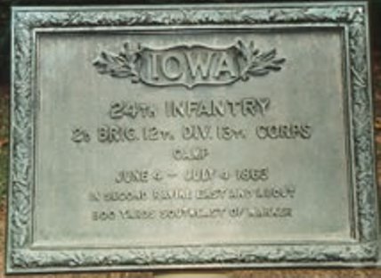 Position Marker Camp Site 24th Iowa Infantry (Union) #1