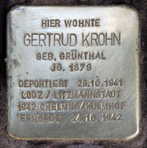 Stolpersteine Duisburger Strae 19 #3