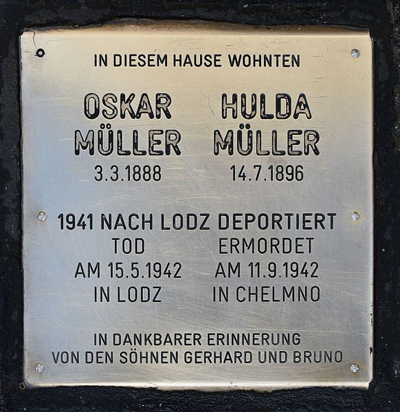 Remembrance Stone Sechshauser Straße 126 #1