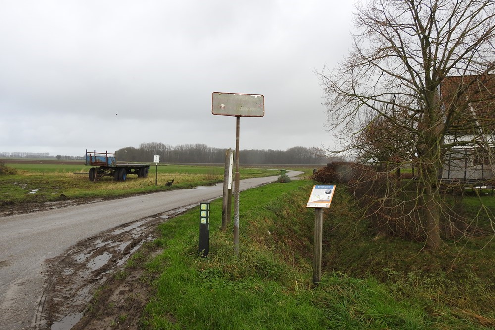 Bord Bevrijdingsroute Molendijk/Gaete #1