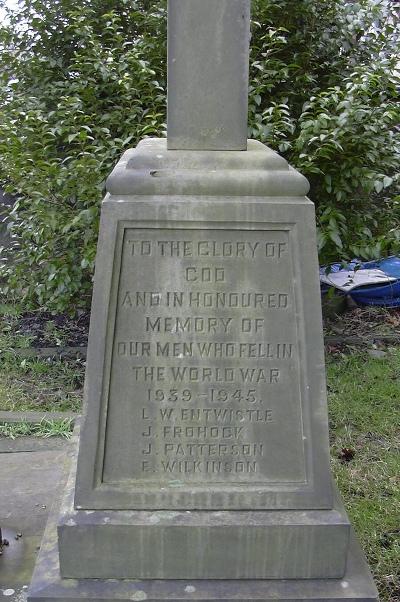 Oorlogsmonument Haslingden Baptist Church #3