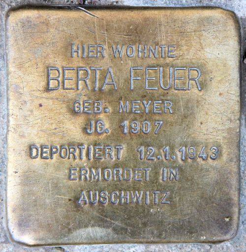 Stolpersteine Niebuhrstraße 63 #2