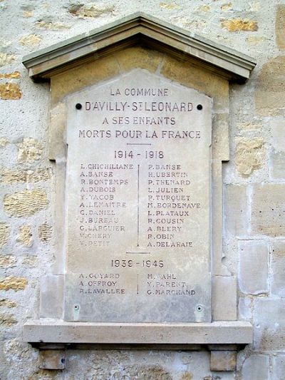 Oorlogsmonument Avilly-Saint-Lonard