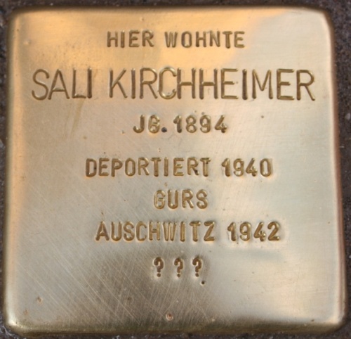 Stolpersteine Kriegsstraße 154 #2