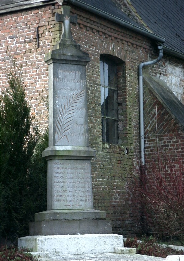 Oorlogsmonument Monts-en-Ternois