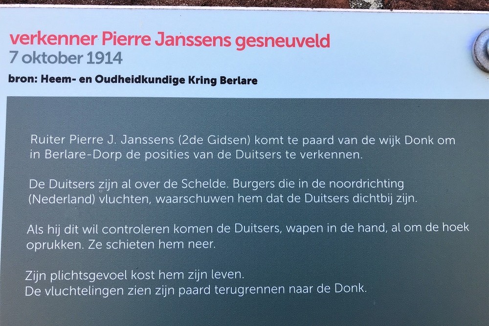 Herdenkingsroute 100 jaar Groote Oorlog - Informatiebord 28 #4