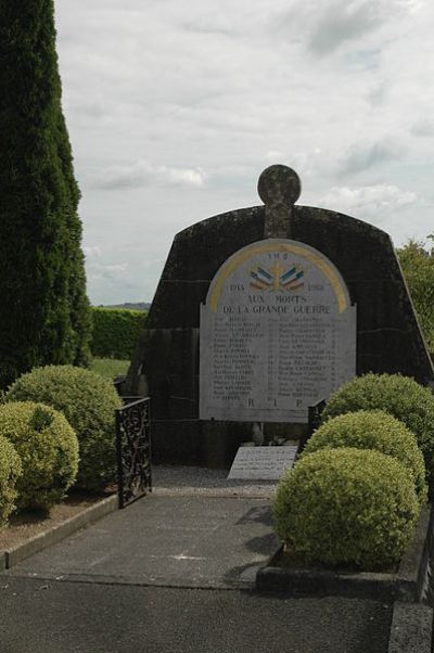 Oorlogsmonument Arraute-Charritte