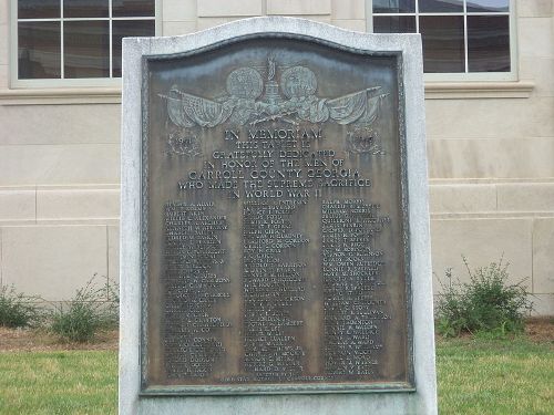 World War II Memorial Carroll County