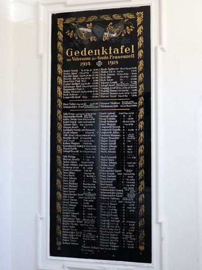 Oorlogsmonument Frauenzell