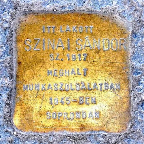 Stolperstein Rday utca 54 #1