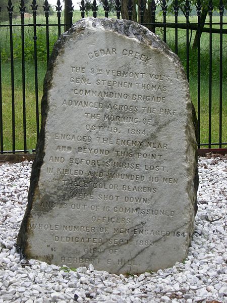 Monument 8th Vermont Infantry Regiment