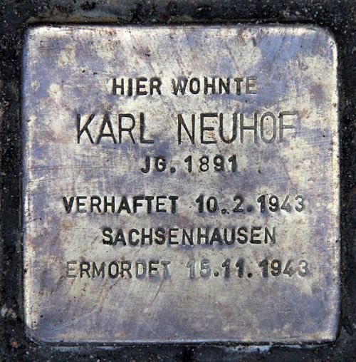 Stolperstein Zeltinger Strae 65