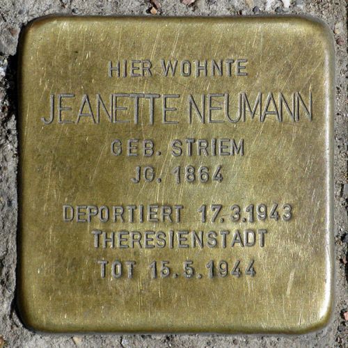 Stolpersteine Veteranenstrae 23 #2