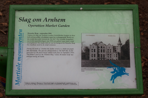 Information panel Battle of Arnhem - Hemelse Berg #1