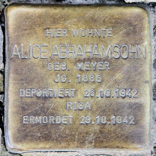 Stolpersteine Bleibtreustraße 33