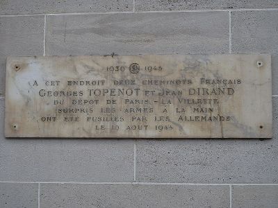 Gedenktekens Station Gare de l'Est #2