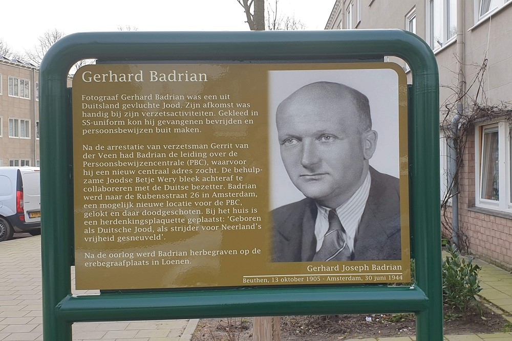 Memorial Plates Slotermeer Badrianhof