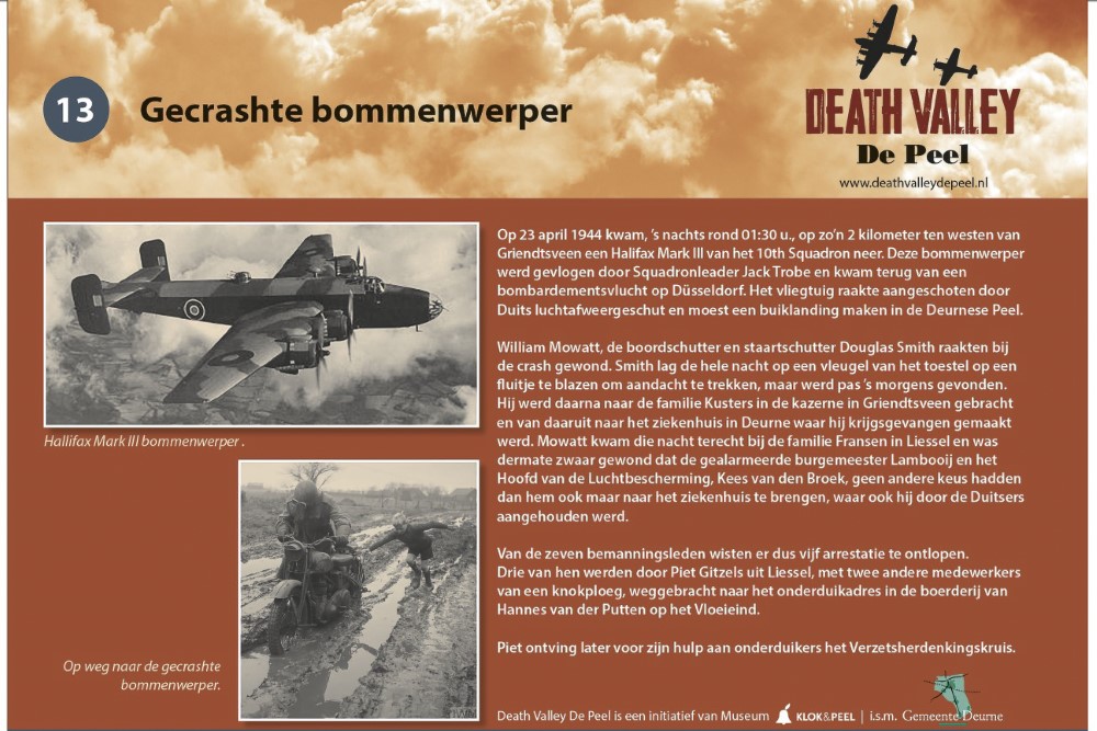 Fietsroute Death Valley De Peel - Gecrashte bommenwerper (#13)