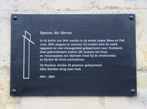 Monument 'Sporen die bleven' Nunhem