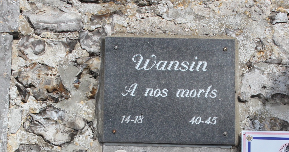 Gedenkteken Oorlogsslachtoffers Wansin #2