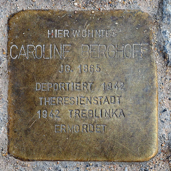 Stolpersteine Engerstrae 38 #2