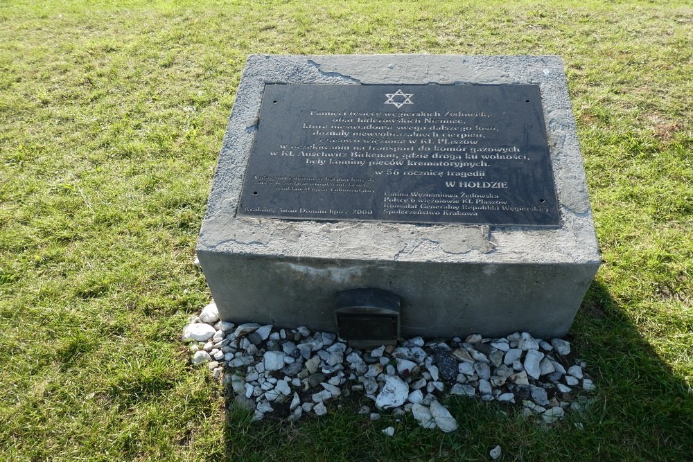 Monument Omgekomen Hongaarse Joden Plaszow #2