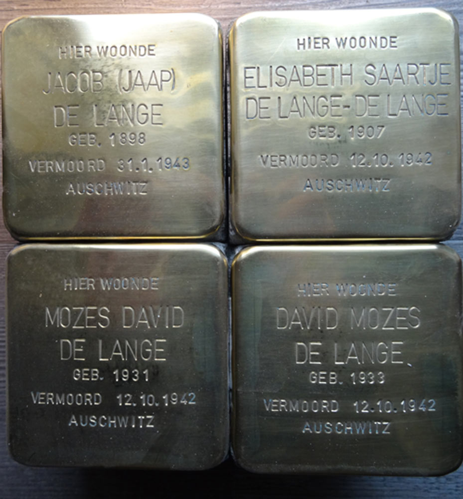 Stolpersteine Markstraat 28 #3