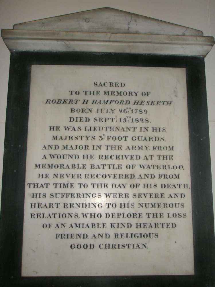 Memorial Lieutenant Robert H. Bamford Hesketh #1