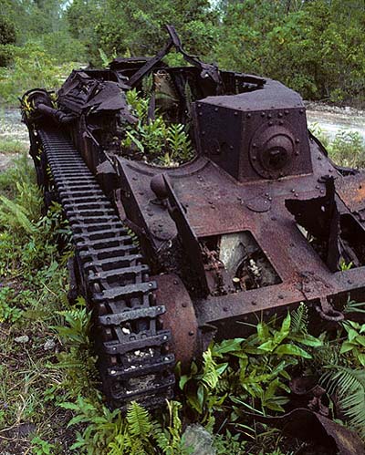 Remains Japanese Type 95 Ha-Go Tank #1