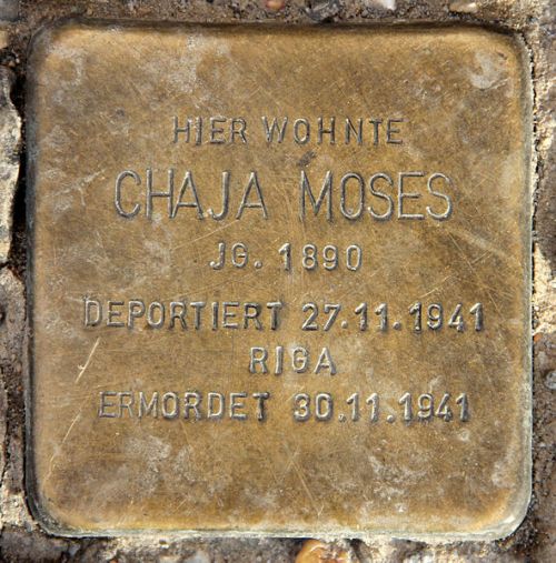 Stolpersteine Wullenweberstraße 11 #4
