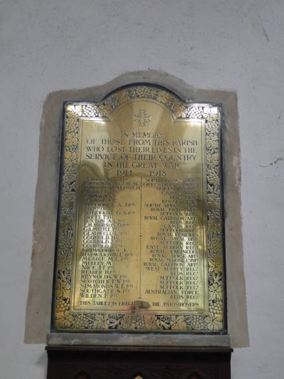 War Memorial St. Mary Church Combs #1