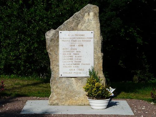 Oorlogsmonument Creyssensac-et-Pissot