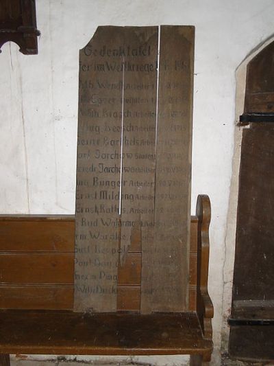 War Memorial Ruest Church