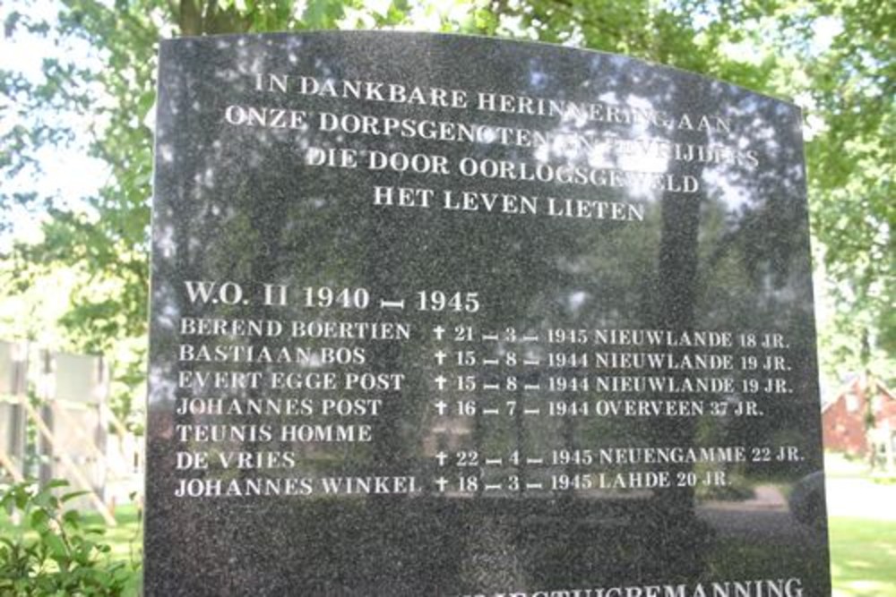 Oorlogsmonument Nieuwlande #4