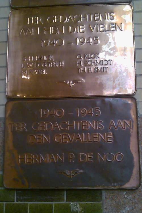 Memorial Plaques Haarlem Train Station #3